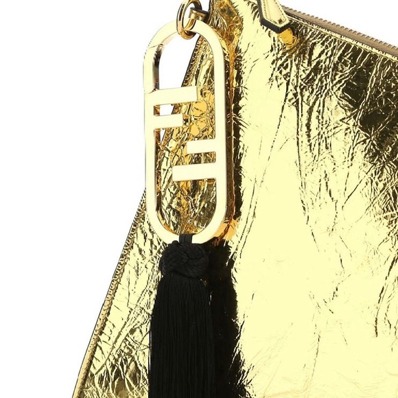 Fendi Envelope gold leather clutch - Picture 10 of 11
